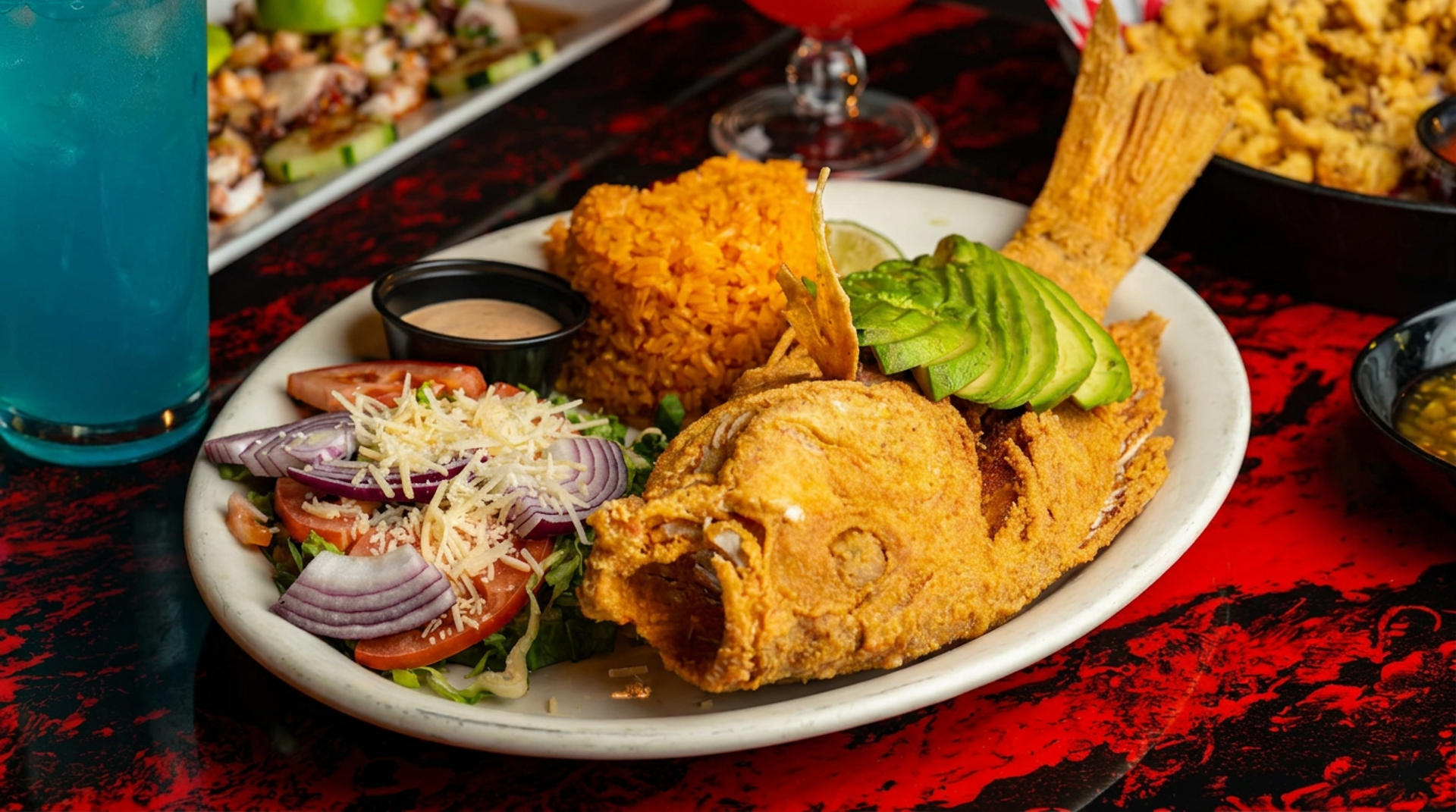 Fried snapper